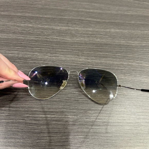 Ray-Ban Aviator Gradient Unisex Silver Sunglasses - Picture 8 of 10